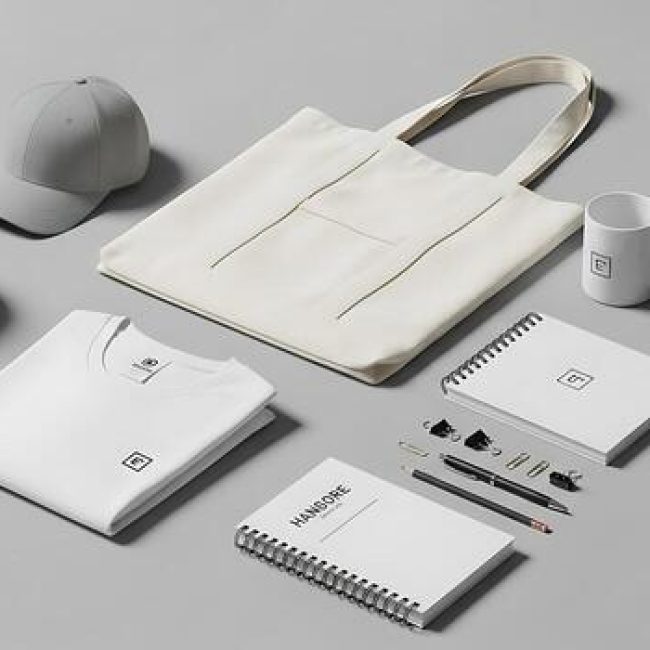 branding-mockup-promotional-items-and-corporate-stationery-on-a-gray-surface-photo